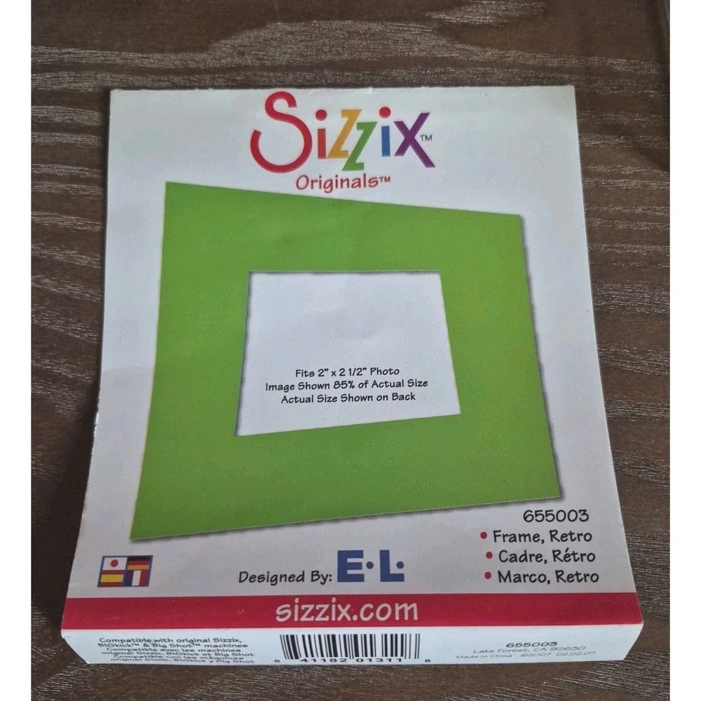 Sizzix #655003 Retro Frame Fits 2x2.5